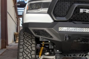 Ram Rebel 1500 Bumper - Front - Addictive Desert Designs - Stealth Fighter - Hammer Black with Satin Black panels - `19-`27